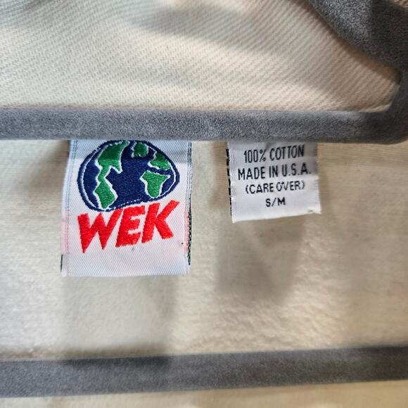 WEK the World Vintage Boho Shirt Jacket Oversized Lace Pockets Floral USA Made - Picture 2 of 8